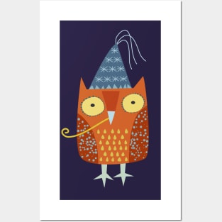 Party Owl Posters and Art